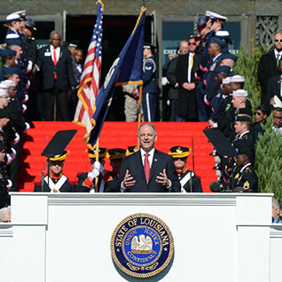 La. National Guard supports Gov. Bel Edwards inauguration